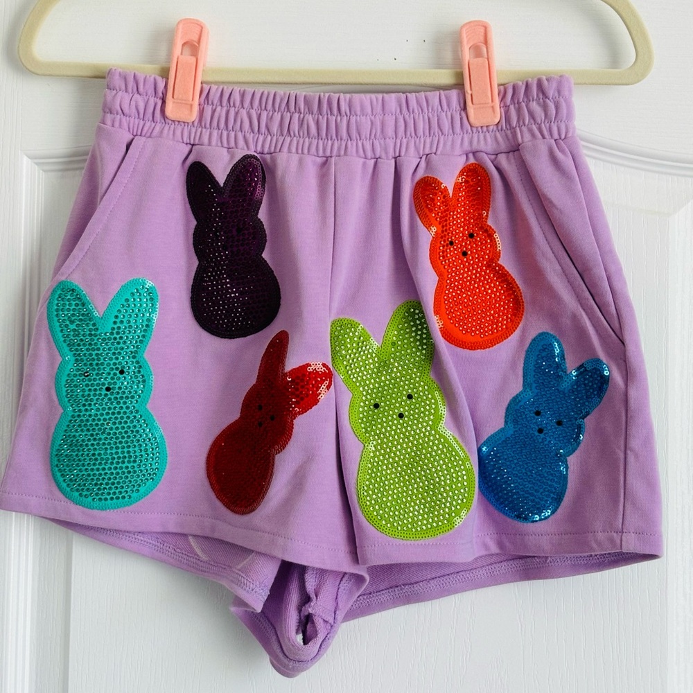 Queen of Sparkles Peeps Shorts - Picture 1 of 3